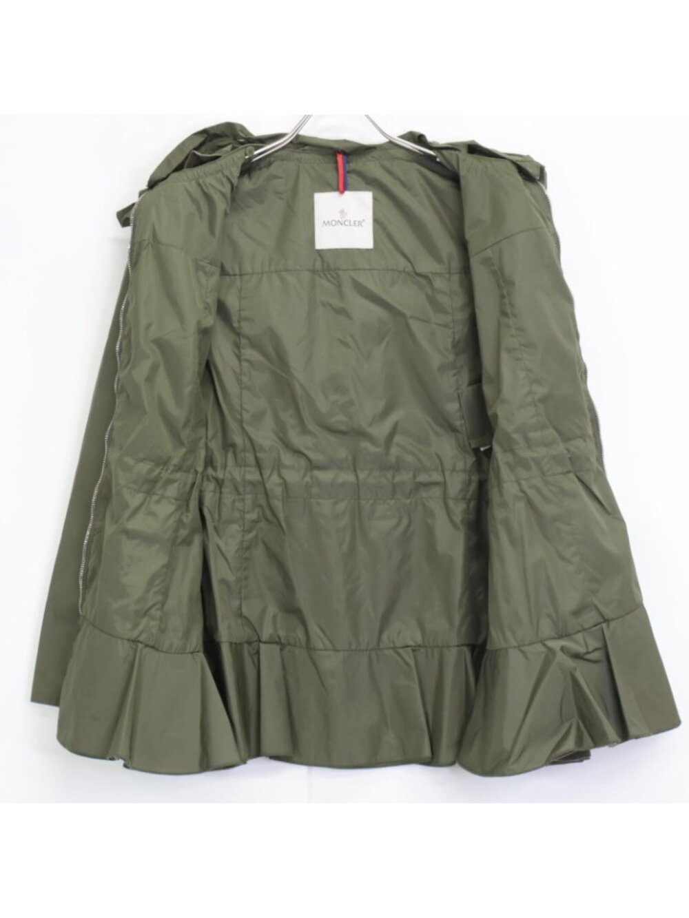 Moncler Green Limbert Nylon Hooded Jacket Spring Coat OO - Picture 3 of 11
